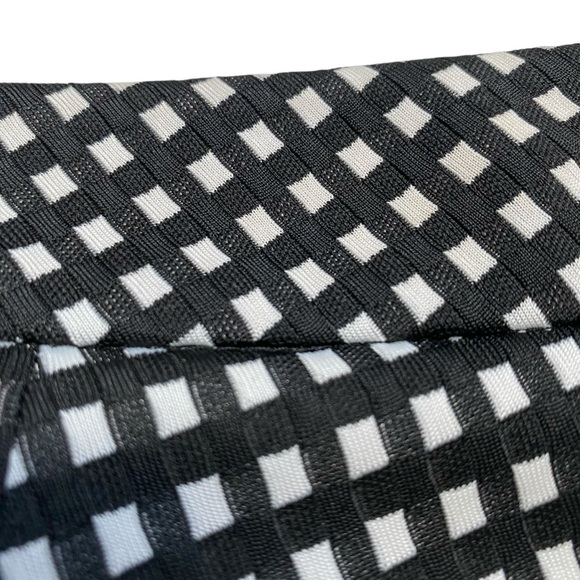 Express Black White Check Columnist Slim Ankle Pants 2 - Picture 7 of 9